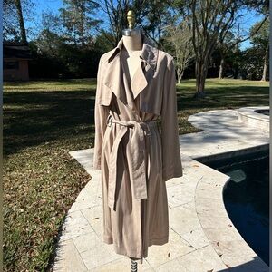 Club Monaco NWT Kaskada Trench Coat Khaki Brown S